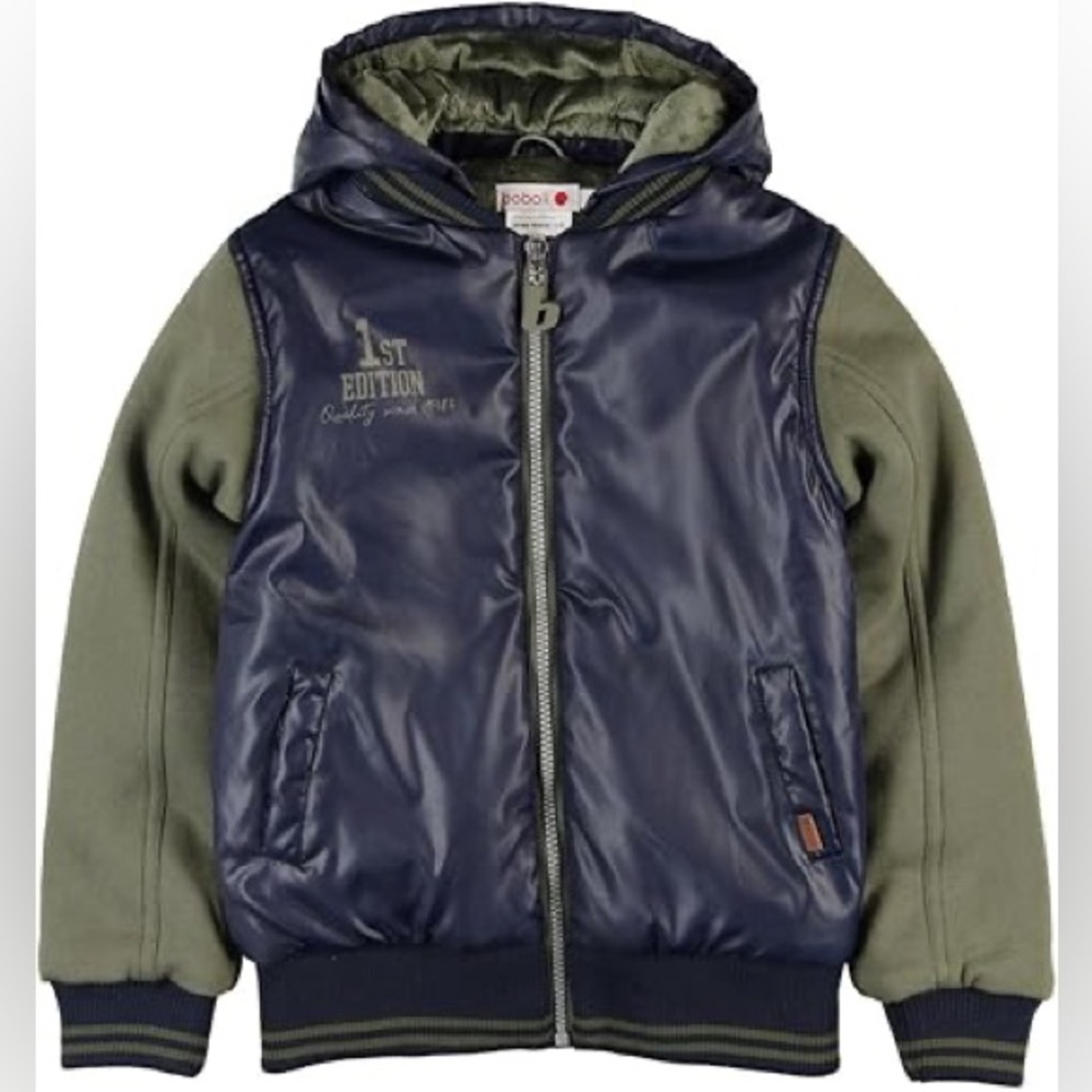 BOBOLI Boys Varsity Style Puffer Jacket Size 3